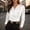 White, variant on Elegant French Collar Blouse Slim Fit Solid Color Versatile Business Casual Shirt for Women Comfortable Long/Short Sleeve Tee Shirts for Men Beach Tops Casual Shirt