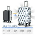thumbnail image 4 of Hirioo Skiing Penguin Funny for Elasticity Suitcase Cover (No luggage Included) Durable Luggage Protector Fits 18-32 Inch Luggage-Large, 4 of 7