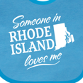 thumbnail image 4 of Inktastic Someone in Rhode Island Loves Me Boys or Girls Baby Bib, 4 of 4