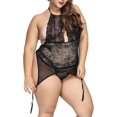 thumbnail image 2 of XmhyTop Lencería Mujer Sexy Encaje Talla Grande 6XL Negro, Conjunto Erótico para Noches Especiales, 2 of 5