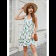 thumbnail image 4 of Vestidos de Verano Sin Mangas con Escote en V y Flores Onduladas L, 4 of 9