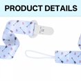 thumbnail image 4 of XIRQI 6Pcs Pacifier Clip,Polyester Pacifier Holder,8.5" Pacifier Clips Baby Girl,Color Mixxing1, 4 of 8