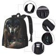 thumbnail image 3 of Balery Wolf With Basketball Backpack for Men and Women - Durable 600D Oxford Cloth -Large Capacity, Water-Resistant School, Travel, and Hiking Bag, 3 of 7