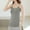 Gray, variant on Ovbmpzd Womens Camisole Tank Tops Beige Spaghetti Straps Fitted Long Camisole Summer Plain Sleeveless Spring Shirt Womens Tops Trendy L