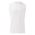 thumbnail image 3 of Razzly Men's Tank Tops Athletic Sleeveless Shirts for Fitness and Running Comfortable Lightweight Activewear Gym Gear(White,S), 3 of 3