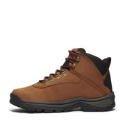 Timberland Ledge Mid Waterproof Hiking Boots for Men Full Grain Leather Mid Ankle Lace Up Eva Cushion Rubber Outsole Traction Gusseted Tongue