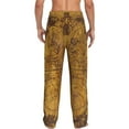 thumbnail image 3 of Xecao Vintage Map Men's Straight Lounge Pajama Pants: The Ultimate in Comfortable Sleepwear, 3 of 9