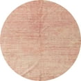 thumbnail image 1 of Ahgly Company Indoor Round Abstract Pastel Orange Abstract Area Rugs, 4' Round, 1 of 6