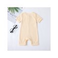 thumbnail image 3 of Kiapeise Unisex Newborn Baby Boy Girl Summer Romper Waffle Knitted Jumpsuit Short Infant Solid Clothes Ribbed One-Piece Outfit, 3 of 7