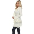 thumbnail image 2 of Simply Couture Women's Casual Knit Long Sleeve Open Front Cardigan Sweaters-White-X-Large, 2 of 3