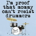 thumbnail image 2 of CafePress - Mommy Cant Resist Drummers Body Suit - Baby Light Bodysuit, Size Newborn - 24 Months, 2 of 4