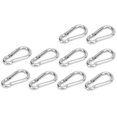 thumbnail image 4 of Spring Snap Hook Carabiner, Spring Snap Hooks DIY Accessories 54kgs / 119lbs Load-bearing Capacity Stainless Steel For Fitness Hammock For Swing Camping Hiking ANGGREK Otros, 4 of 8