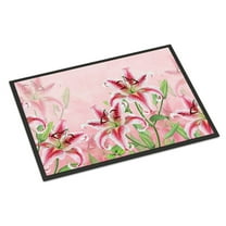 Pink Lillies Doormat 18x27