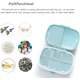 thumbnail image 5 of Organizador de pastillas de viaje con 8 compartimentos, pastillero pequeño a prueba de humedad, pastillero diario para medicamentos portátiles, contenedor de vitaminas, monedero de, 5 of 5