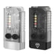 thumbnail image 1 of Mini linternas EDC 1000LM UV luz alarma zumbador antorcha (negro transparente), 1 of 7