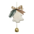 thumbnail image 3 of Christmas Tree Pendant Ornament Xmas Tree Decoration, Handmade Cute with Bowknot White, 3 of 9