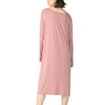 Defitshape Women's Plus Size Nightgown Cotton Long Sleeve Sleepwear