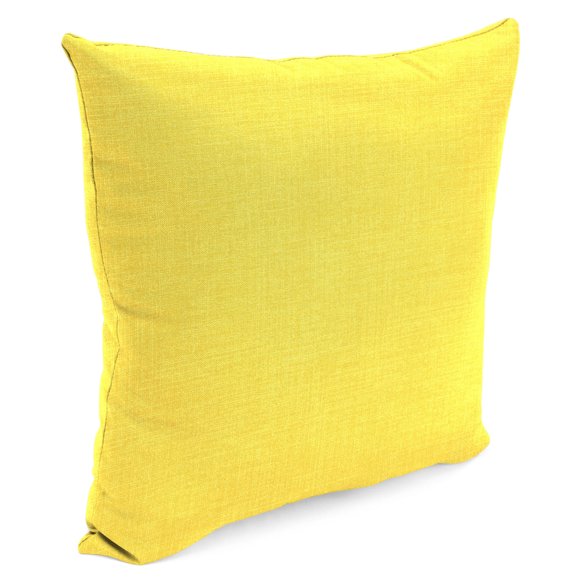 Jordan Manufacturing 17" x 17" Celosia Spring Yellow Crosshatch Square Outdoor Throw Pillow (2 Pack)