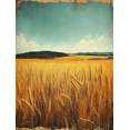 thumbnail image 1 of Qisvanset 12x16 Inch Green Country Field Canvas Wall Art, Minimalist Rural Landscape Rustic Farmhouse Home Decor, 1 of 8