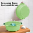 thumbnail image 6 of Byujiro Thickened Plastic Basin Multi-Functional Household Bowl, Shatterproof for Washing Face Hands Fruits Vegetables Clothes, Suitable for Bathroom Kitchen Laundry Room Camping, 6 of 6