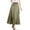 AG, variant on vigerkar Women Casual Cotton Linen A Line Skirt High Waist Long Flowy Skirt Flare Swing Ruffle Skirt AG, XL