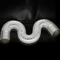 thumbnail image 2 of Aluminum foil exhaust pipe telescopic hose for water heater range hood fume extraction D=5 -11 cm with exhaust pipe sealing tape, 2 of 2