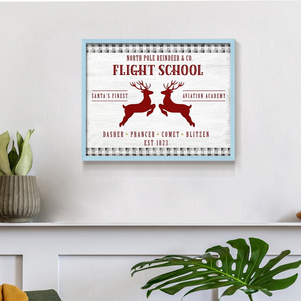 Flight School by Natalie Carpentieri - Restickable Framed Giclée Print