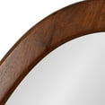 thumbnail image 4 of Kate and Laurel McKinder Asymmetrical Wood Wall Mirror, 24 x 28, Walnut Brown, Decorative Irregular Geometric Mirror with Robust Wooden Frame and Distinct Finish, 4 of 9
