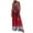 Deep Red, variant on Women's Christmas Print Wide Leg Overalls - Strapless Tank With Pockets Casual Solid Color Onesie, Dark Red Size L
