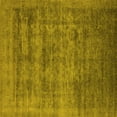 thumbnail image 1 of Ahgly Company Machine Washable Indoor Square Oriental Yellow Industrial Area Rugs, 5' Square, 1 of 4