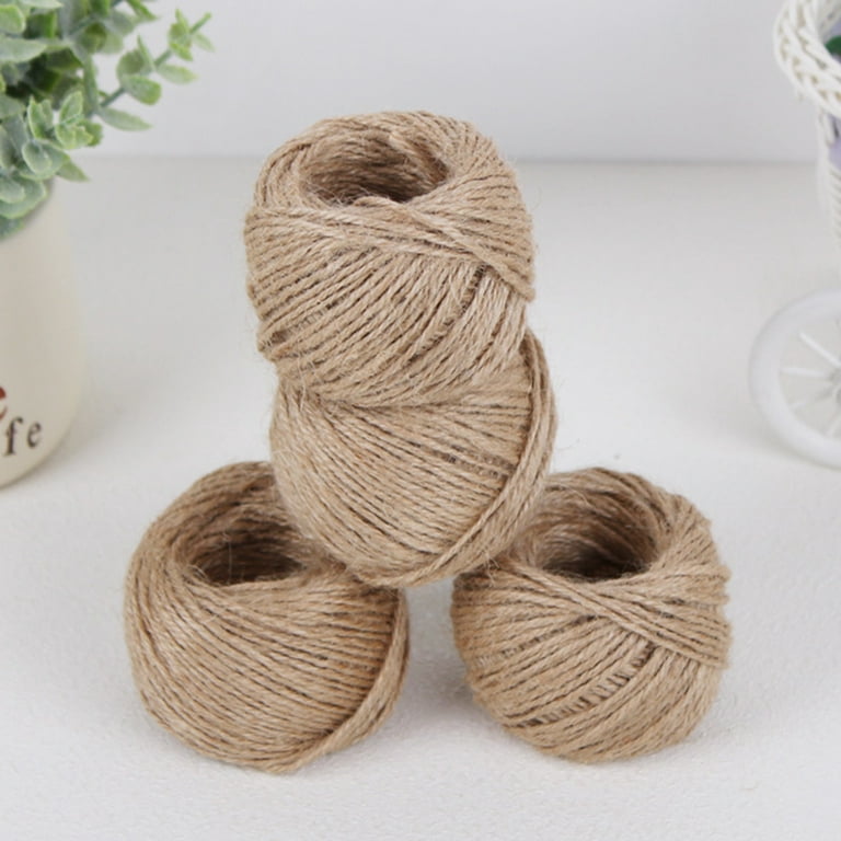  OSALADI 3pcs Colored Twine Waxed Jute Twine Brown Jute Twine  Twine Burlap Twine DIY Crafts Jute Twine Jute Twine for Crafts Cord Jute  Twine Bulk Rope to Weave White Accessories 