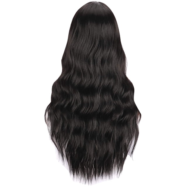 Perruques Noires pour Femmes, Ensemble de Micro Boucles Ondulées, Perruque Ondulée et Courbée