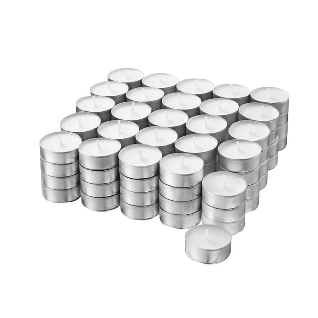 Velas Tealight Sin Aroma - Paquete De 50 Piezas