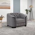 thumbnail image 3 of 41.5" Velvet Upholstered Accent Sofa,Modern Single Sofa Chair with Thick Removable Seat Cushion,Modern Single Couch for Living Room,Bedroom,or Small Space, 3 of 5