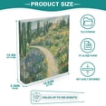 thumbnail image 3 of FORMRS 3 Ring Binder 1.5 inch with Pockets Set of 2 Clip Board 200 Sheets Capacity, Art Garden Scene, 3 of 8