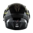 thumbnail image 2 of 1Storm Adult Motorcycle Modular Flip up Street Bike Full Face Dual Visor Helmet HB-B89CLS Storm Yellow, 2 of 5