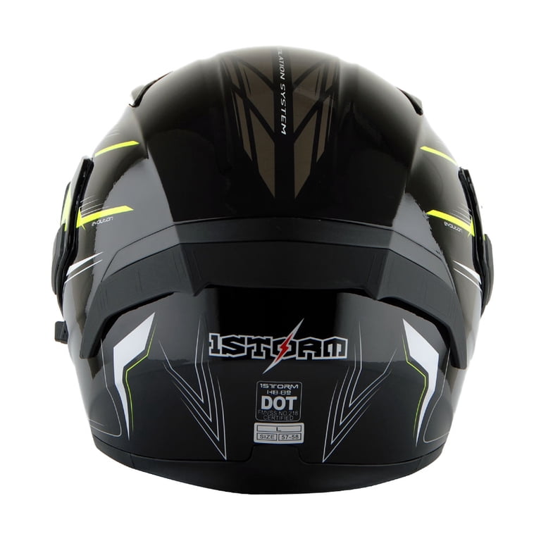 1Storm Adult Motorcycle Modular Flip up Street Bike Full Face Dual
