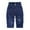 DeepBlue-2421, variant on KIDSCOOL SPACE Baby Little Girl Jeans,Paperbag Elastic Waist Cute Printed Denim Pants,Light Blue,3-4 Years