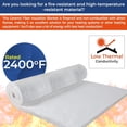 thumbnail image 4 of SIMOND STORE Ceramic Fiber Insulation Blanket, 4# Density 2400F, 1" x 12"x 24” Fireproof Insulation for Fireplace, 4 of 7