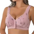thumbnail image 3 of Front Bra For Women Large Size No Ring Gathering Anti Sagging Fixed Cup Vest Style Bra Cover, 3 of 7
