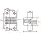 thumbnail image 2 of 6 Pieces Folding Hinge Concealed Cross Hinges, Concealed Hinge Closure, Arched Cabinet Hinges, Furniture Door Corner Bent Steel Easy Installation For, 2 of 5