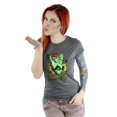 thumbnail image 2 of DC Bombshells Womens Poison Ivy Badge Heather T-Shirt, 2 of 5
