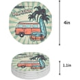 thumbnail image 1 of RYLABLUE Hawaii Summer Vacation Set of 6 Round Coaster for Drinks, Absorbent Ceramic Stone Coasters Cup Mat with Cork Base for Home Kitchen Room Coffee Table Bar Decor, 1 of 5