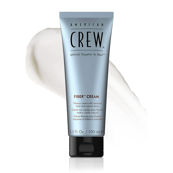 Crema de fibra American Crew para hombre, de fijación media, brillo natural, 100 ml