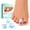 Blue, variant on Welnove Hammertoe Corrector - 6 PCS Toe Splints Realign Bent, Curled, Crooked, Claw, Hammer Toes - Toe Straighteners for Men and Women, FSA or HSA eligible - Blue