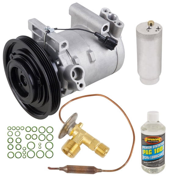 AC Compressor & A/C Kit For Nissan Frontier & Xterra 3.3L V6 w/o Supercharger 2001 2002 - BuyAutoParts