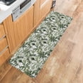 thumbnail image 5 of Kitchen Rugs and Mats,Summer Green Palm Trees Seamless 2 Piece Anti Fatigue Area Runner Rug Set Comfort Standing Floor Mat,Watercolor Tropical Plants Non Slip Absorbent Doormats for Laundry/Bathroom, 5 of 6