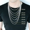thumbnail image 4 of Rope Chain in 18k Yellow Gold Rope Chain 3MM 20" MEN WOMEN Gift Necklace, 4 of 4