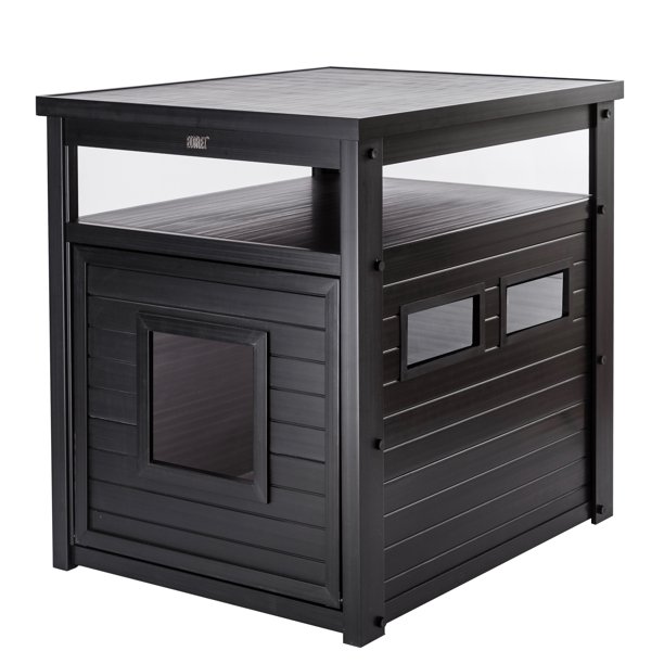 New Age Pet ECOFLEX® Jumbo Litter Box Cover End Table Espresso