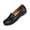 Black, variant on EKVAHL Women's Orthopedic Slip On Loafers, Soft Faux Leather Arch Support Dress Shoes, Wide Toe Box Wedding Office Daily Loafers Yellow